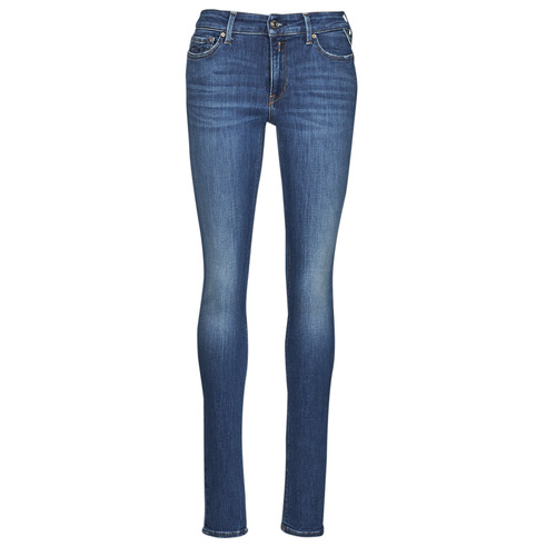 Vêtements Femme embroidered Jeans skinny Replay WHW689 Bleu foncé