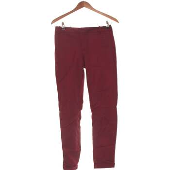 Vêtements Femme Chinos / Carrots Zara Pantalon Droit Femme  34 - T0 - Xs Rouge