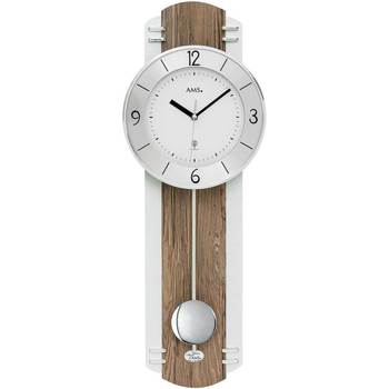 Maison & Déco Horloges Ams 5292, Quartz, Blanche, Analogique, Modern Blanc