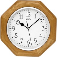 Maison & Déco Horloges Ams 5512, Quartz, White, Analogue, Modern Blanc