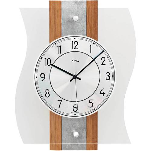 Oreillers / Traversins Horloges Ams 5537, Quartz, Blanche, Analogique, Modern Blanc