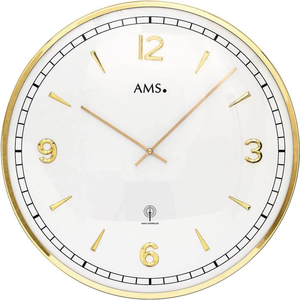 Maison & Déco Horloges Ams 5609, Quartz, Blanche, Analogique, Modern Blanc