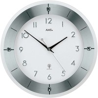 Maison & Déco Horloges Ams 5848, Quartz, White, Analogue, Modern Blanc