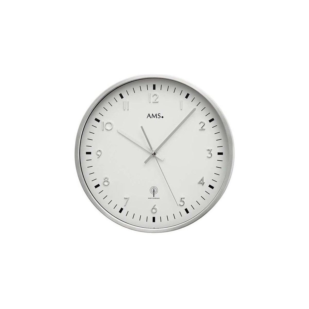 Maison & Déco Horloges Ams 5914, Quartz, Blanche, Analogique, Modern Blanc
