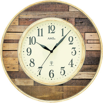 Maison & Déco Horloges Ams 5965, Quartz, Beige, Analogue, Classic Beige