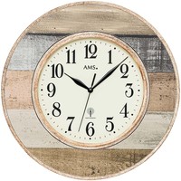 Maison & Déco Horloges Ams 5975, Quartz, Cream, Analogue, Classic Autres