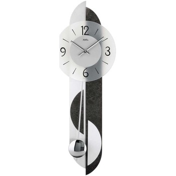 Maison & Déco Horloges Ams 7299, Quartz, Silver, Analogue, Modern Argenté