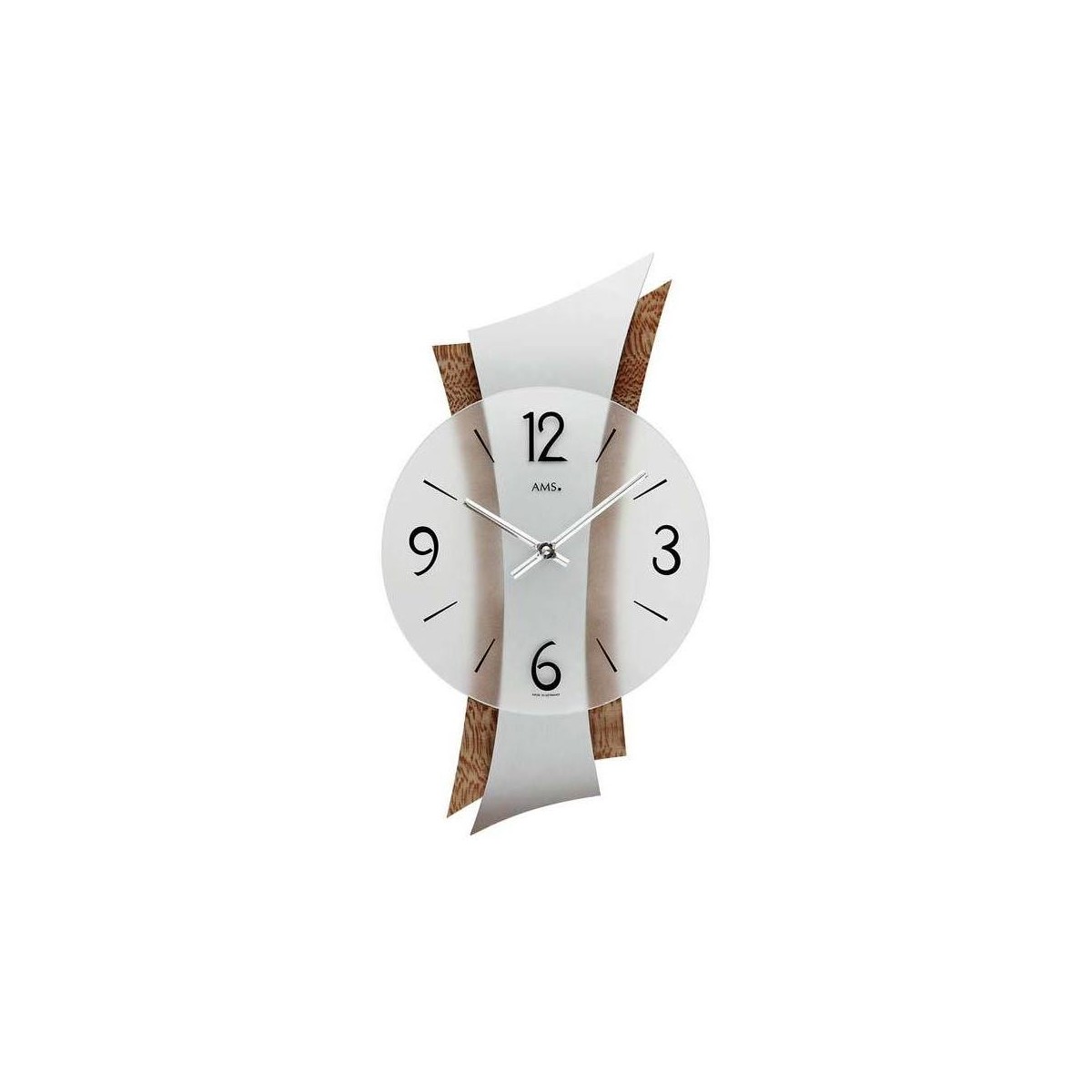 Maison & Déco Horloges Ams 9401, Quartz, Transparent, Analogique, Modern Autres