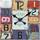 Maison & Déco Horloges Ams 9425, Quartz, Multicolour, Analogique, Modern Multicolore