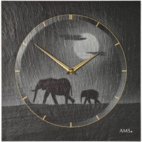 Maison & Déco Horloges Ams 9524, Quartz, Black, Analogue, Modern Noir