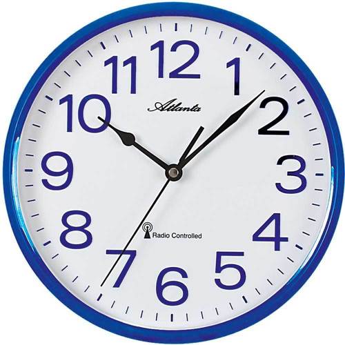 Oreillers / Traversins Horloges Atlanta 4378/5, Quartz, Blanche, Analogique, Modern Blanc