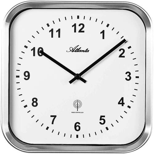 Maison & Déco Horloges Atlanta 4384/0, Quartz, Blanche, Analogique, Modern Blanc
