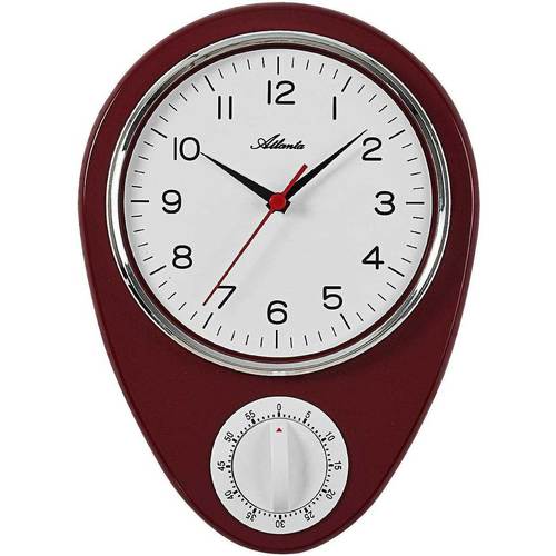 Maison & Déco Horloges Atlanta 6114/1, Quartz, Blanche, Analogique, Classic Blanc