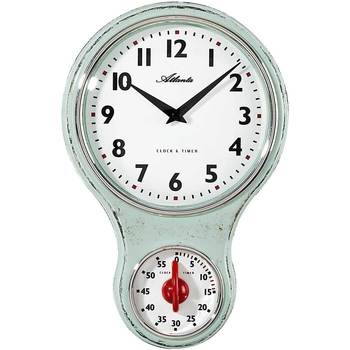 Maison & Déco Horloges Atlanta 6124/6, Quartz, Blanche, Analogique, Classic Blanc