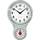 Maison & Déco Horloges Atlanta 6124/6, Quartz, Blanche, Analogique, Classic Blanc
