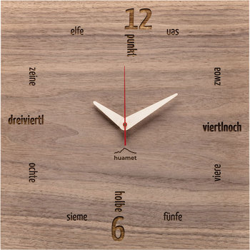 Maison & Déco Horloges Huamet CH11-B-01, Quartz, Brown, Analogue, Modern Marron