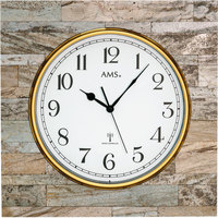 Maison & Déco Horloges Ams 5567, Quartz, White, Analogue, Modern Blanc