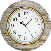 Maison & Déco Horloges Ams 5569, Quartz, White, Analogue, Modern Blanc
