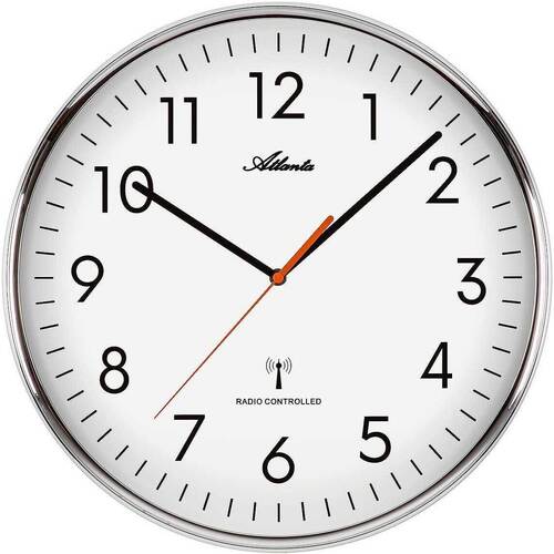 Maison & Déco Horloges Atlanta 4499/0, Quartz, Blanche, Analogique, Modern Blanc
