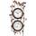 Galettes de chaise Horloges Atlanta 4525, Quartz, Blanche, Analogique, Modern Blanc