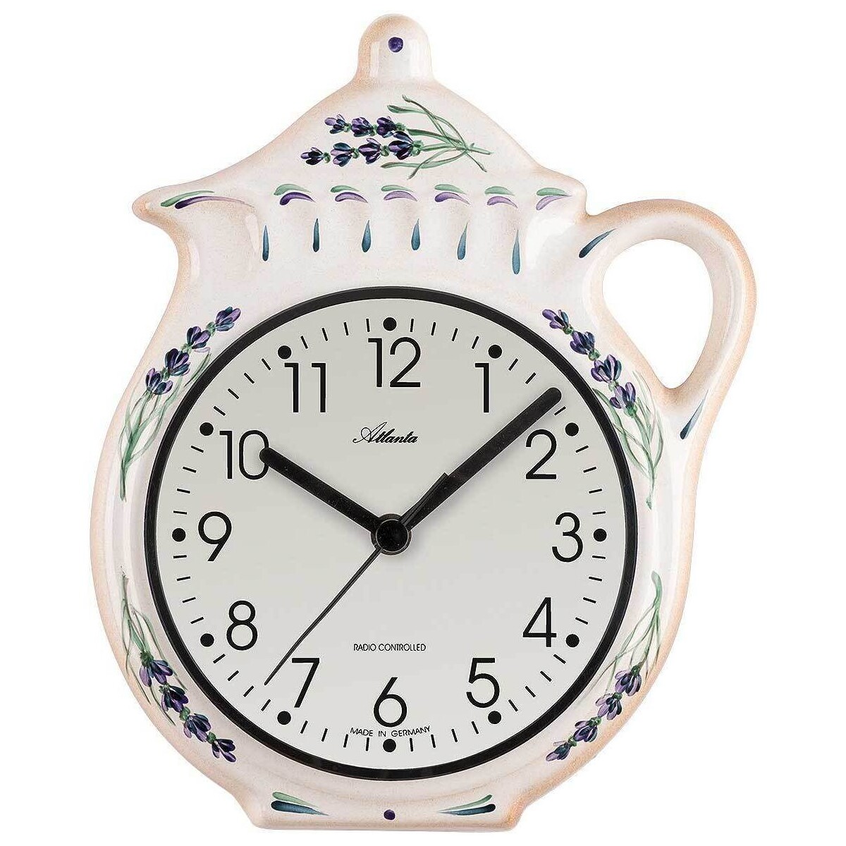 Maison & Déco Horloges Atlanta 6025, Quartz, Blanche, Analogique, Modern Blanc