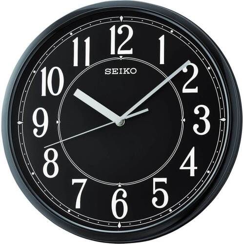 Maison & Déco Horloges Seiko QXA756A, Quartz, Noire, Analogique, Modern Noir