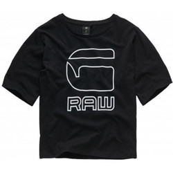 Vêtements Enfant T-shirts manches courtes G-Star Raw Tee shirt junior Gstar croc top 10516 Noir