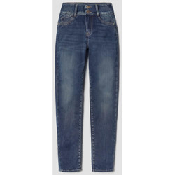 Vêtements Jeans slim Le Temps des Cerises Asti ultra pulp slim taille haute 7/8ème jeans bleu Bleu