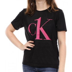 Vêtements Femme T-shirts manches courtes Calvin Klein Jeans 000QS6665E Noir