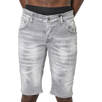 Vêtements Homme Shorts / Bermudas Shone Request Short  gris - SHORT JEAN 123 Gris