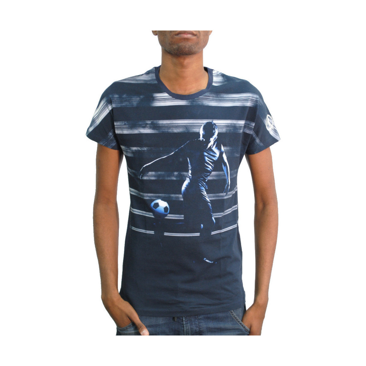 Vêtements Homme T-shirts & Polos Bikkembergs T-shirt  Bleu Bleu
