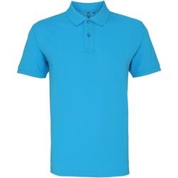 Vêtements Homme Polos manches courtes Asquith & Fox AQ082 Turquoise