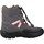 Chaussures Fille Bottes Geox J CLADY GIRL B WPF Gris