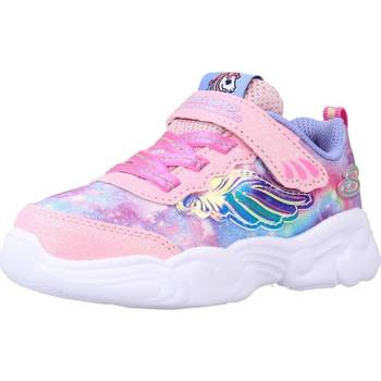 Chaussures Fille Baskets basses Skechers wide UNICORN STORM Rose