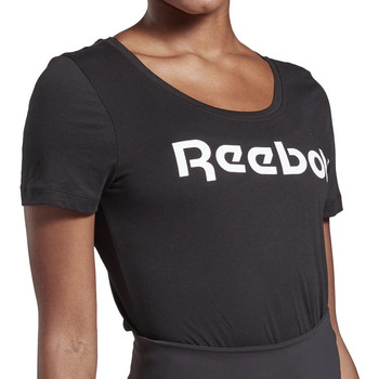 Vêtements Femme T-shirts manches courtes Camiseta Reebok Sport FQ0413 Noir
