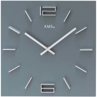 Maison & Déco Horloges Ams 9594, Quartz, Grey, Analogue, Modern Gris