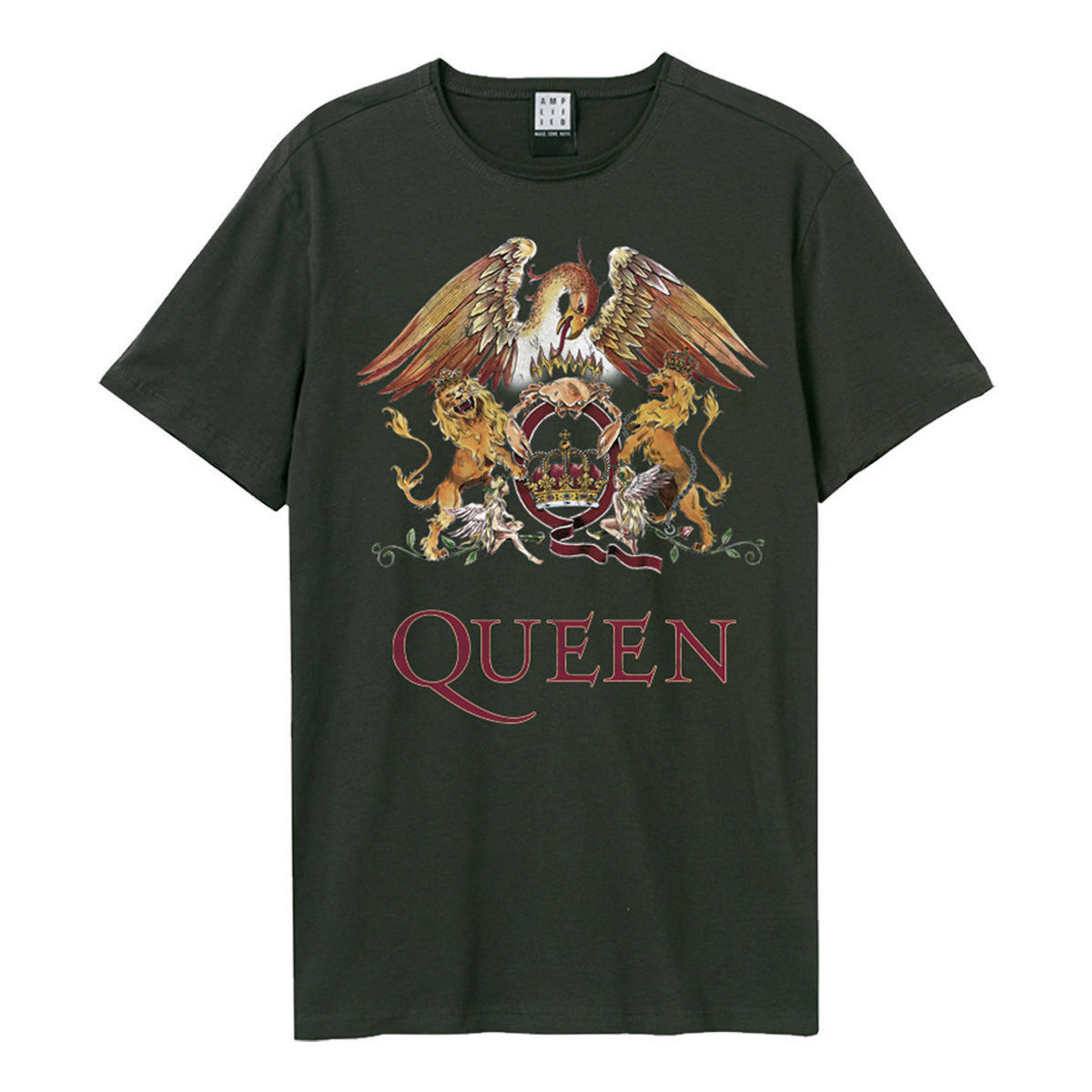 Vêtements T-shirts manches longues Amplified Royal Crest Gris