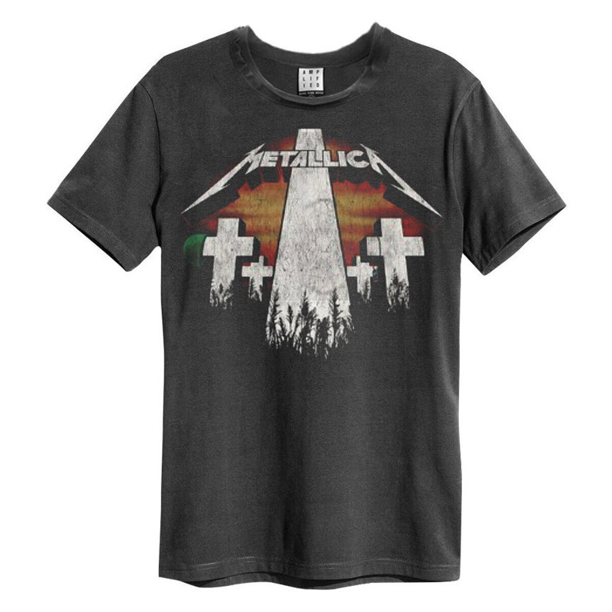 Vêtements T-shirts manches longues Amplified Master Of Puppets Revamp Gris