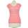 Vêtements Femme Canali geometric-print slim-fit shirt H&M top manches courtes  36 - T1 - S Rose Rose