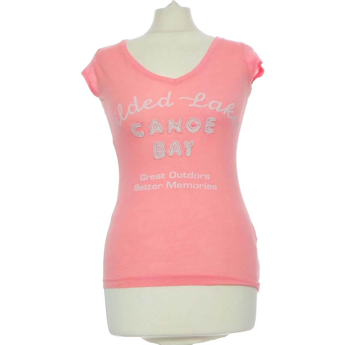 Vêtements Femme Canali geometric-print slim-fit shirt H&M top manches courtes  36 - T1 - S Rose Rose