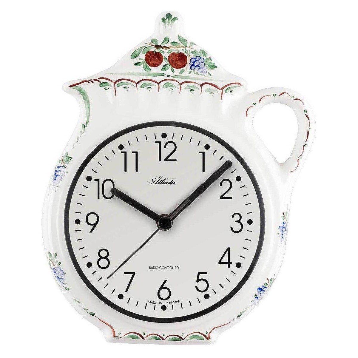 Maison & Déco Horloges Atlanta 6024, Quartz, Blanche, Analogique, Modern Blanc
