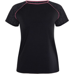 Vêtements Femme Brassières de sport Lisca T-shirt de sport manches courtes Playful  Cheek Noir