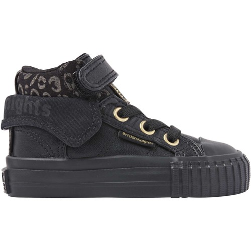 Chaussures Femme Baskets basses British and Knights ROCO PETITES FILLES HAUT-DESSUS SNEAKER Noir