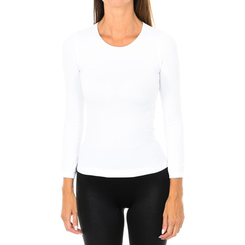 Vêtements Femme T-shirts manches longues Intimidea 210262-BIANCO Blanc