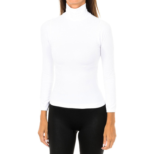 Vêtements Femme T-shirts manches longues Intimidea 210396-BIANCO Blanc