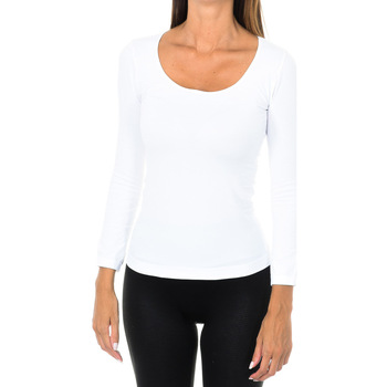 Vêtements Femme T-shirts manches longues Intimidea 210397-BIANCO Blanc