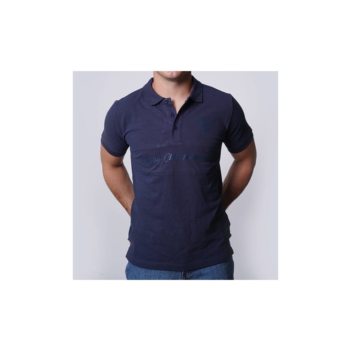 Vêtements PS Paul Smith logo patch polo shirt POLO BLEU Bleu