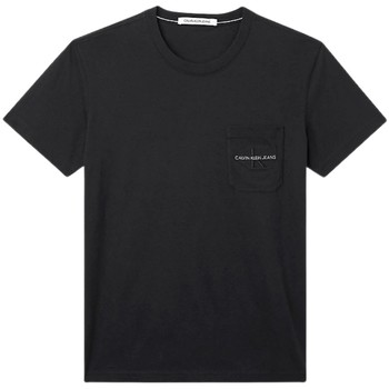 Vêtements Homme T-shirts & Polos Calvin Klein Jeans T shirt  homme Ref 53636 BEH noir Noir