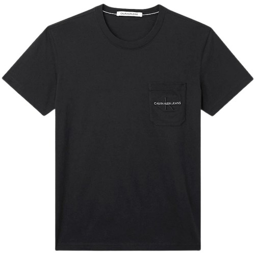 Vêtements Homme T-shirts & Polos Calvin Klein Sneakers T shirt  homme Ref 53636 BEH noir Noir