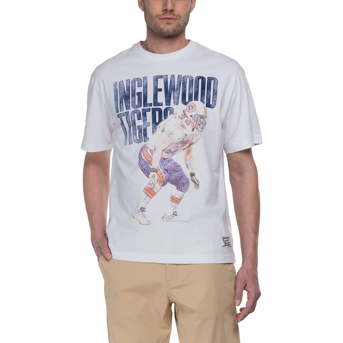 Vêtements Homme T-shirts manches courtes Franklin & Marshall T-shirt Dyed Classique Blanc